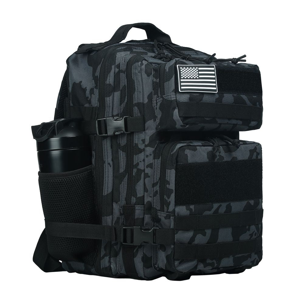 Morral Táctico Black Grey Camo 35 Litros