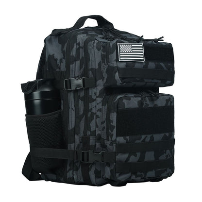 Morral Táctico Black Grey Camo 35 Litros