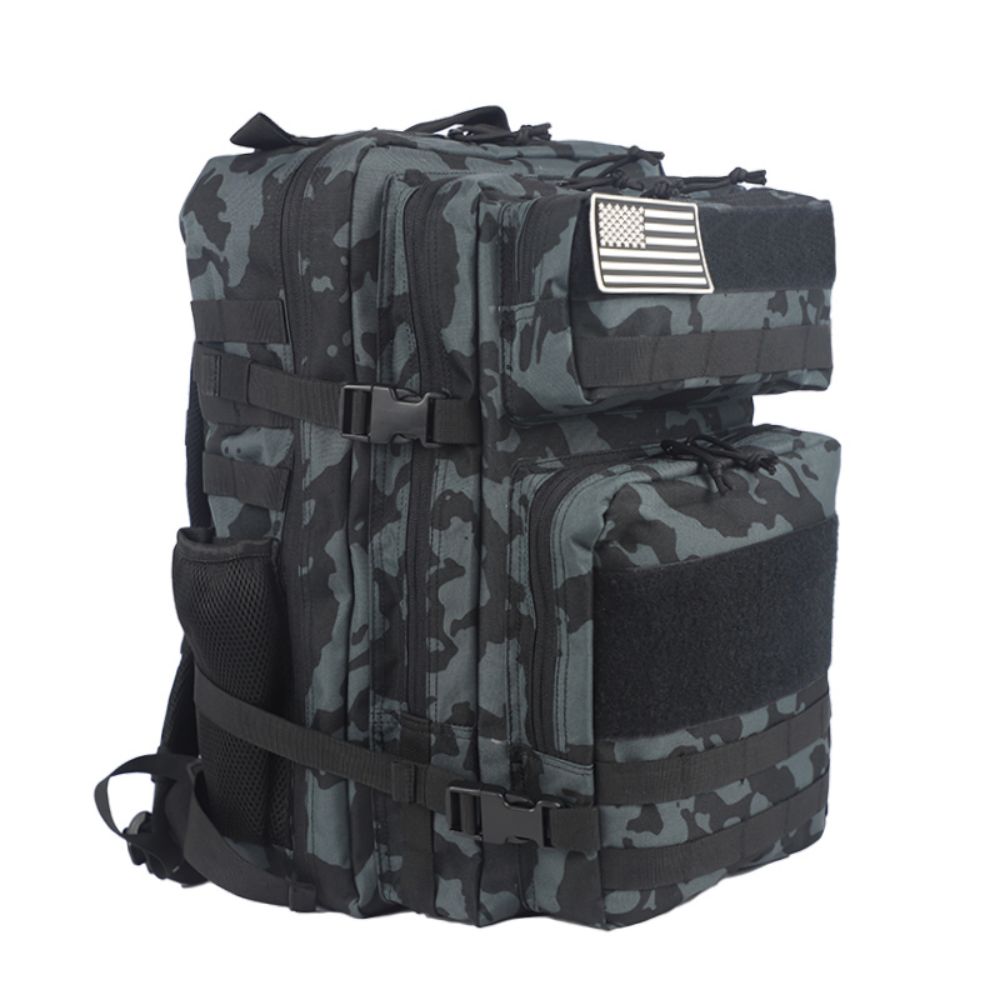 Morral Táctico Black Grey Camuflado 45 Litros
