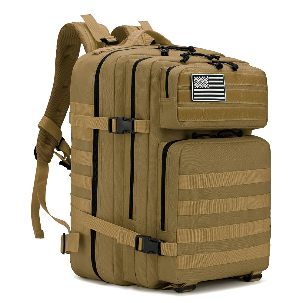 Morral Táctico Khaki 45 Litros